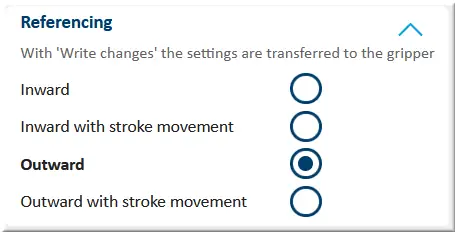 menu Referencing Outward