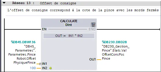 net13 Offset de consigne