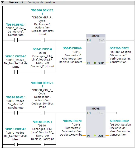 net7 Consigne de position