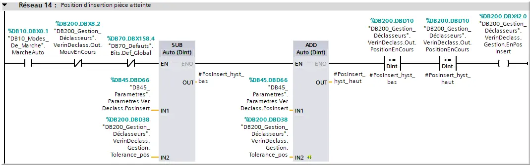 net14 Pos insert pièce