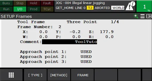 Approach point 3 USED
