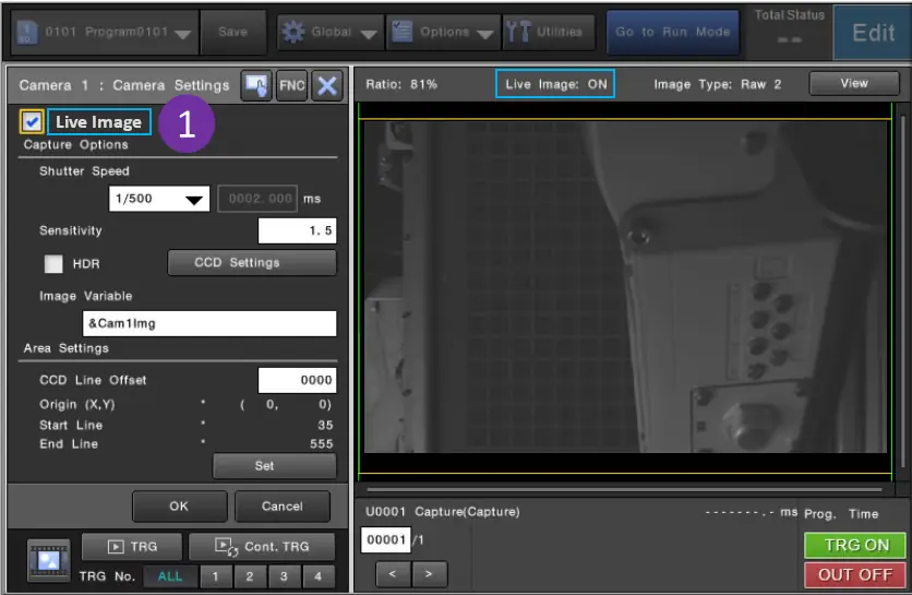 Live Image ON