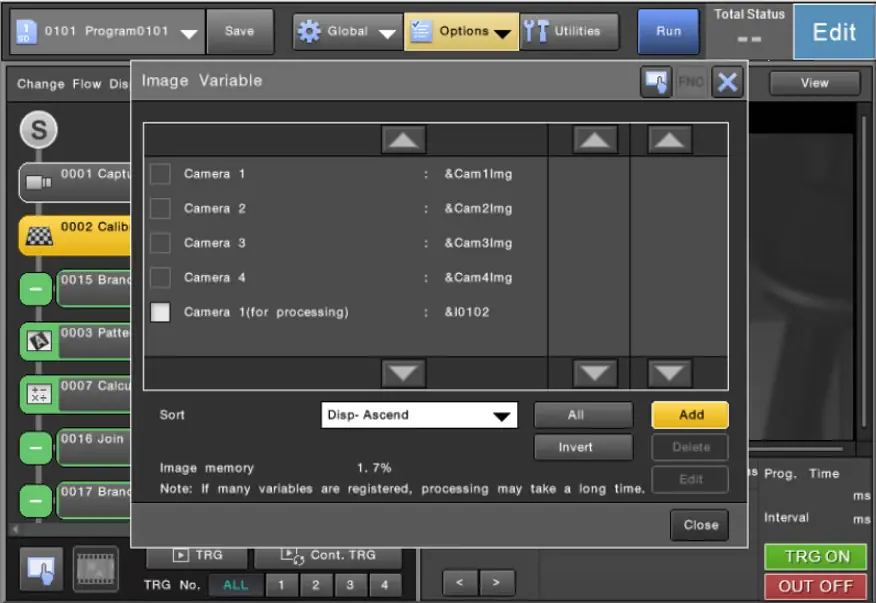 Image Variable list