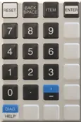 Boutons RESET ENTER