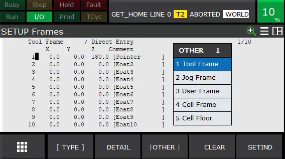 Setup Tool Frame
