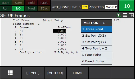 Menu Tool Three Point