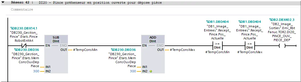DI20 Vérif Open Dep Pièce